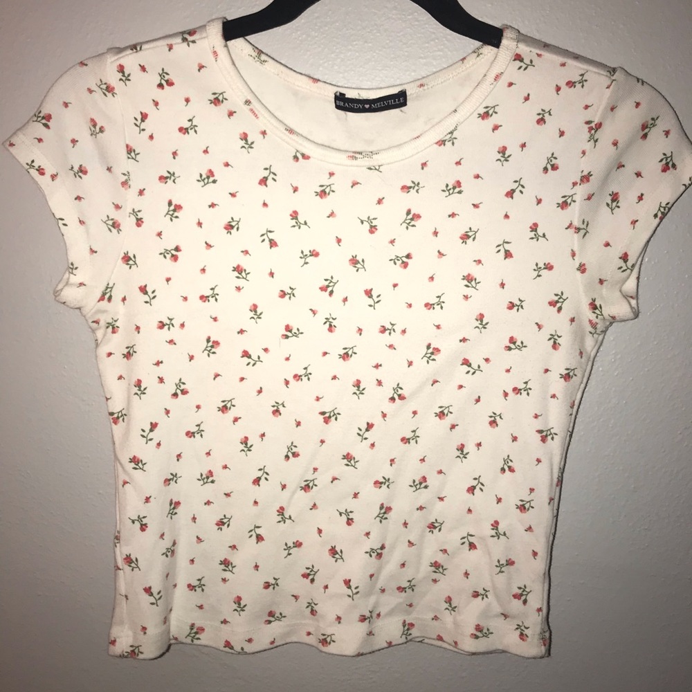 Brandy Melville floral Ashlyn top